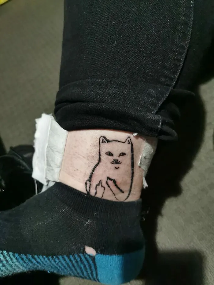When Your Mate Gets A Tattoo Gun