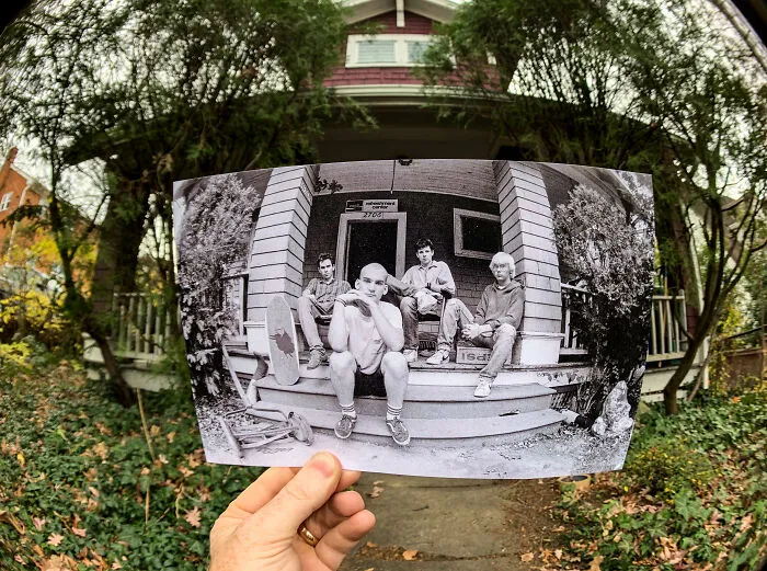 Minor Threat, 1983 In Front Of Dischord House In Arlington Virginia. Original Photo By Glen E. Friedman