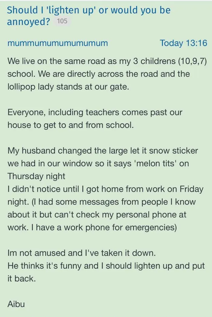 35 Times Insane Moms Went Way Too Far And Got Shamed On The "Mumsnet Madness" Twitter Account