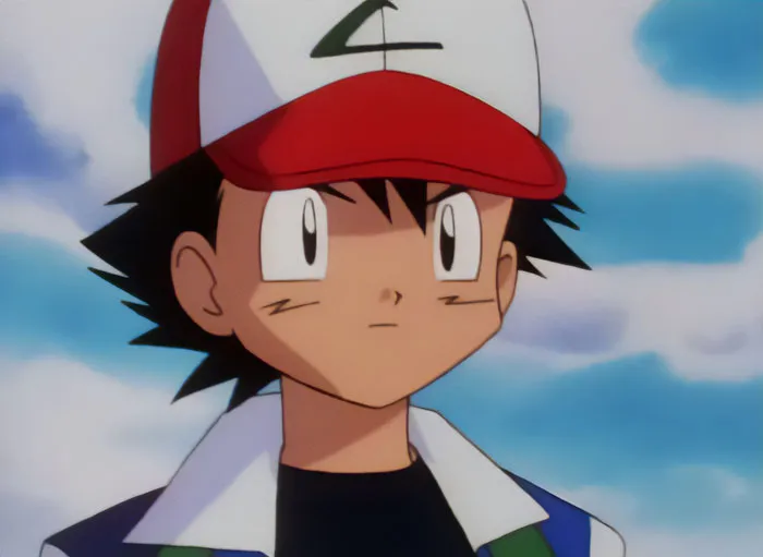 Pokemon character Ash Ketchum standing still