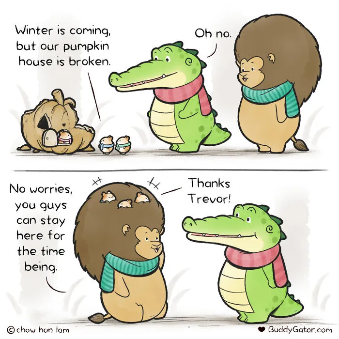 My 25 Comics About Adorable Animals That Show A Good Example For Us Humans (New Pics)