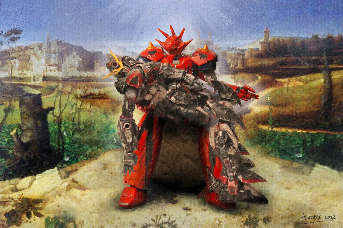 Photographer Turns Model Kits Of Robots Into Classical Paintings: The Mechalangelo Project
