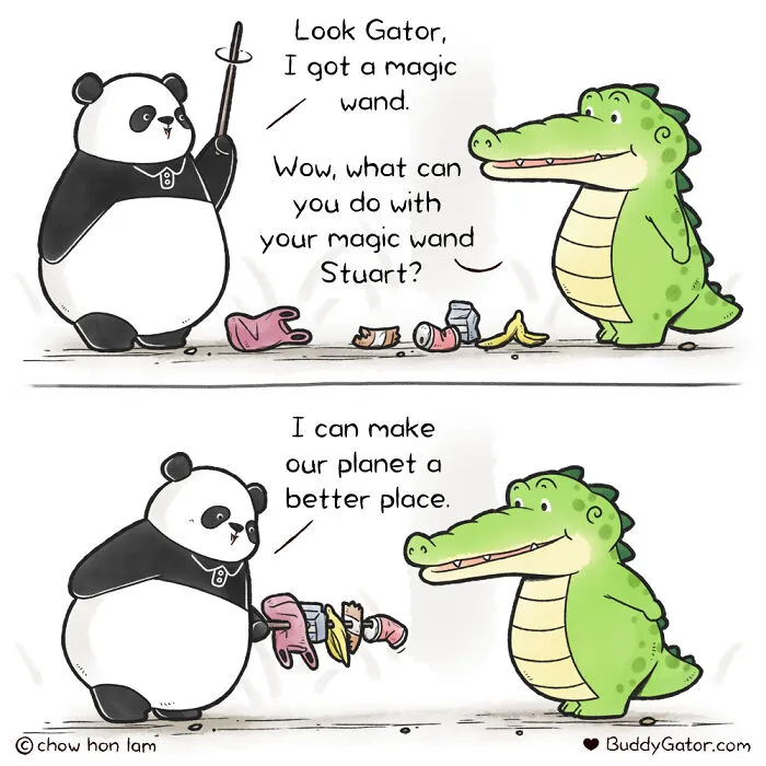 My 25 Comics About Adorable Animals That Show A Good Example For Us Humans (New Pics)