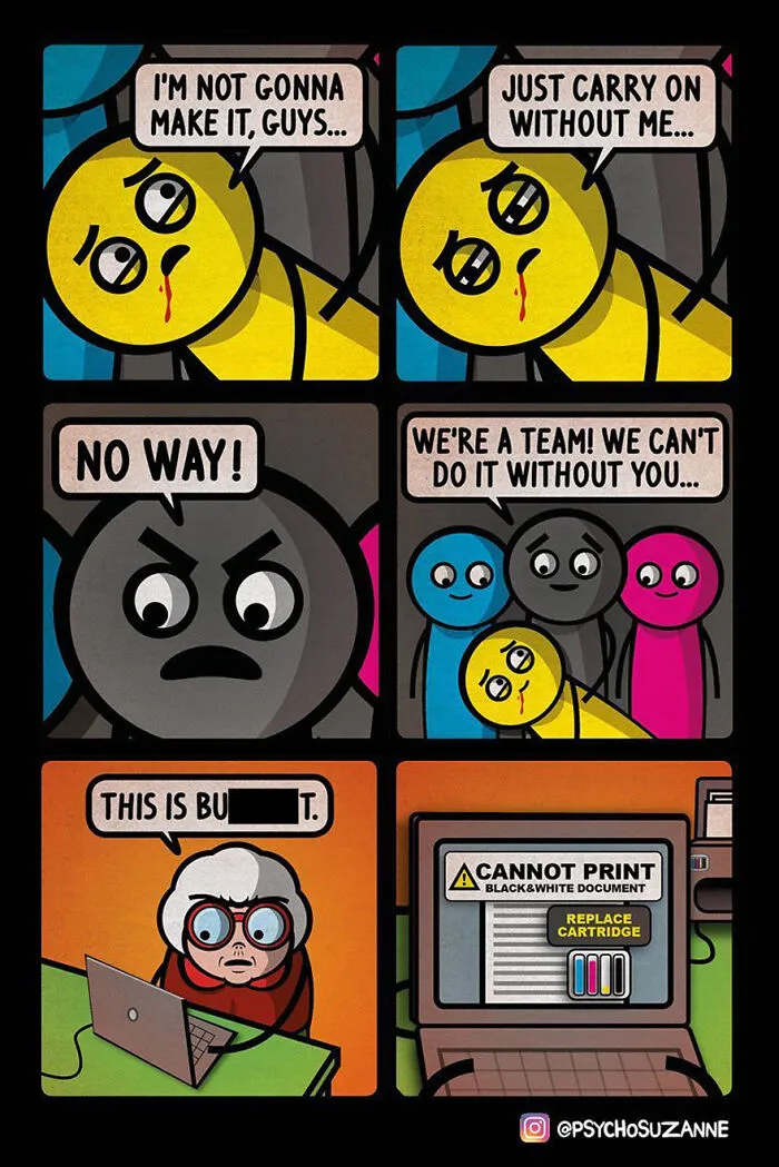 This Artist Creates Dark Yet Silly Comics About A Funny Grandma And Other Unexpected Situations (30 New Pics)