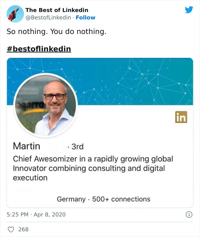 40 Cringeworthy LinkedIn Posts That Got Called Out By This Twitter Page
