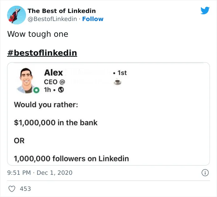 40 Cringeworthy LinkedIn Posts That Got Called Out By This Twitter Page