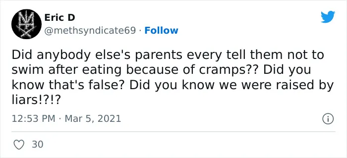 30 Tweets That Might Hit Too Close To Home About The Lies Our Parents Told Us Just So We’d Behave Or Do As They Said