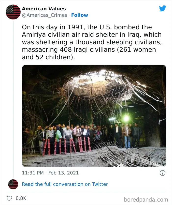 Us Bombs Civilian Air Raid Shelter - Feb. 14, 1991
