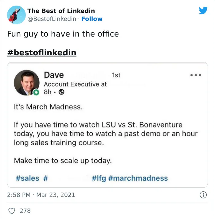 40 Cringeworthy LinkedIn Posts That Got Called Out By This Twitter Page