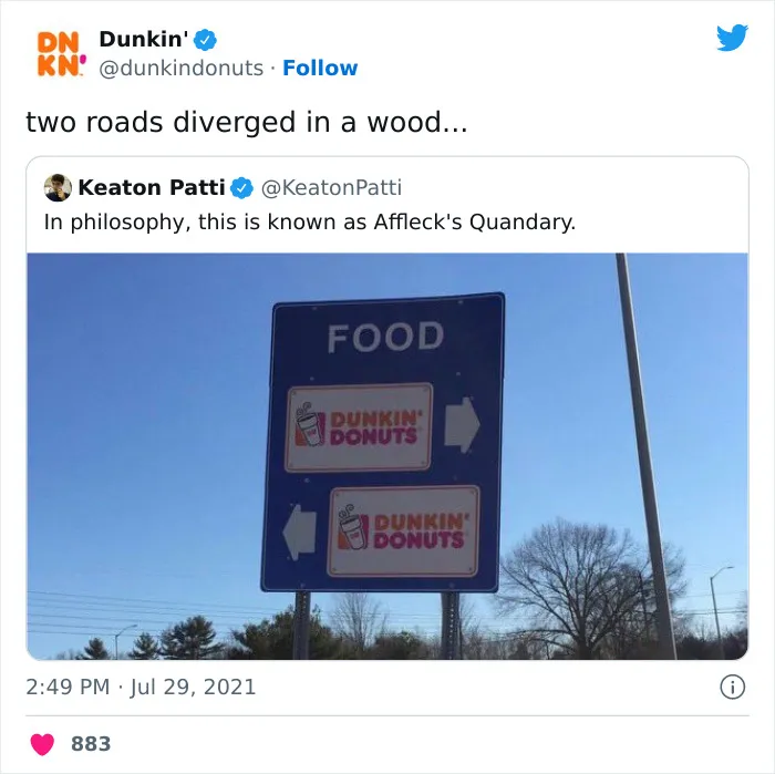 Whoever Manages The Dunkin’ Donuts Twitter Account Has An Amazing Sense Of Humor Proven With These 30 Tweets