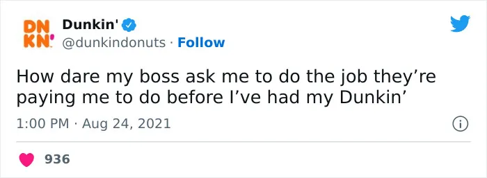 Whoever Manages The Dunkin’ Donuts Twitter Account Has An Amazing Sense Of Humor Proven With These 30 Tweets