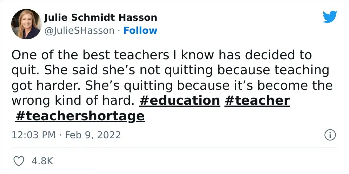 30 Tweets From Current Or Ex Teachers Or People Who Know Them, Pointing Out Why Educators Are Quitting Teaching Altogether
