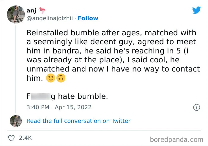 35 Times People Were Unmatched On Dating Apps For Hilarious Reasons