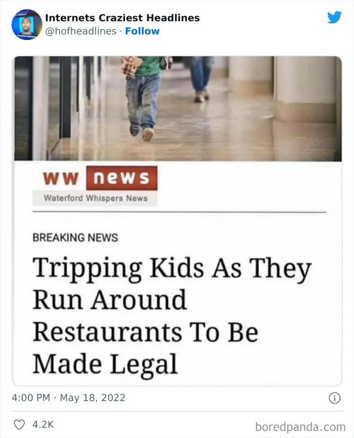 This Twitter Page Collects 50 Of The Most Ridiculous News Headlines Ever Printed Or Shared (New Pics)