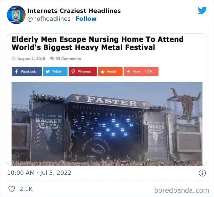 This Twitter Page Collects 50 Of The Most Ridiculous News Headlines Ever Printed Or Shared (New Pics)