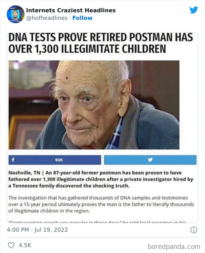 This Twitter Page Collects 50 Of The Most Ridiculous News Headlines Ever Printed Or Shared (New Pics)