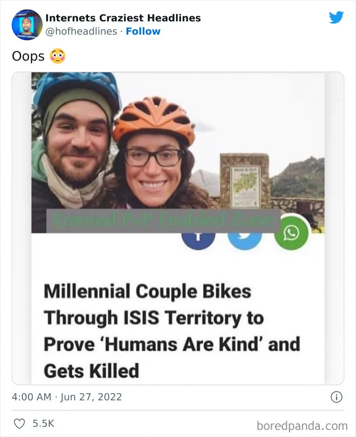 This Twitter Page Collects 50 Of The Most Ridiculous News Headlines Ever Printed Or Shared (New Pics)