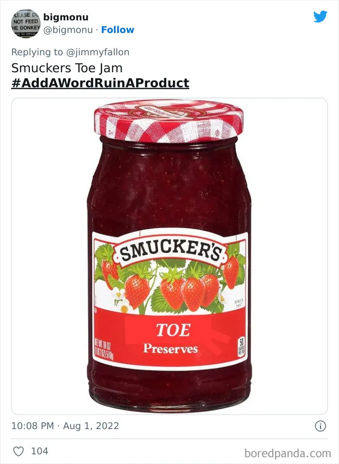 Jimmy Fallon Asks People To Ruin A Product With One Word, And Here Are 30 Hilarious Tweets