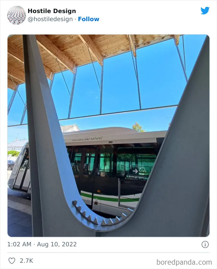 "Hostile Design": This Twitter Account Is Sharing 35 Sad And Infuriating Examples Of Design Against Humanity