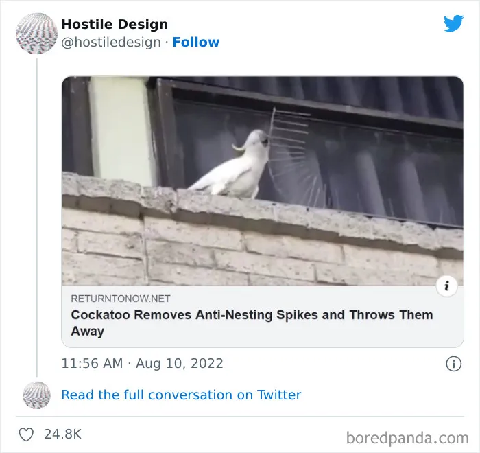"Hostile Design": This Twitter Account Is Sharing 35 Sad And Infuriating Examples Of Design Against Humanity