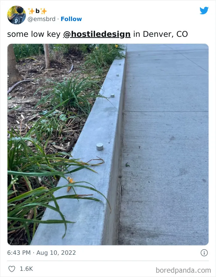 "Hostile Design": This Twitter Account Is Sharing 35 Sad And Infuriating Examples Of Design Against Humanity