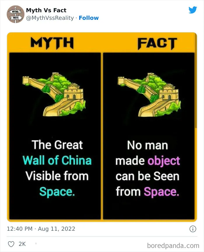 “Boost Your Knowledge”: 50 “Facts” That Are Actually Not True, Shared By This Twitter Account