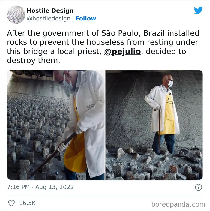 "Hostile Design": This Twitter Account Is Sharing 35 Sad And Infuriating Examples Of Design Against Humanity