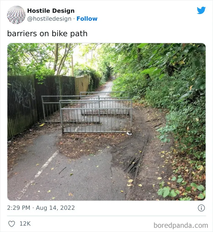 "Hostile Design": This Twitter Account Is Sharing 35 Sad And Infuriating Examples Of Design Against Humanity
