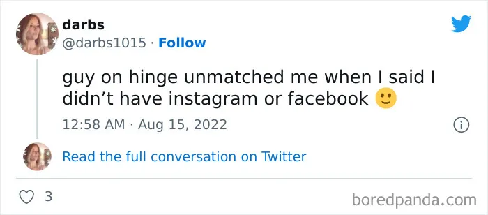 35 Times People Were Unmatched On Dating Apps For Hilarious Reasons