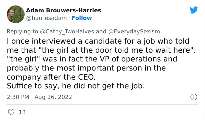 This Twitter Thread Is All About Casual Sexism At Work, And 30 Women Join In Sharing Their Infuriating Examples