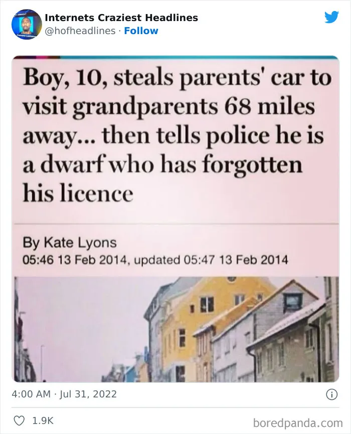This Twitter Page Collects 50 Of The Most Ridiculous News Headlines Ever Printed Or Shared (New Pics)