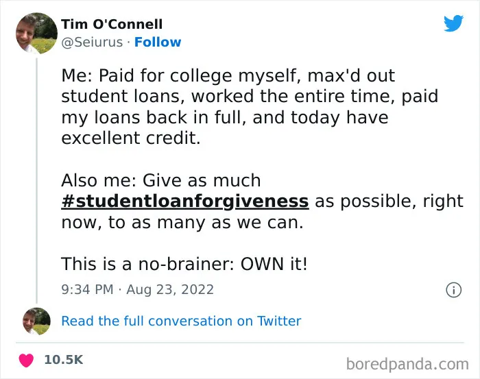 30 Of The Best Reactions From The Internet To Biden Canceling Student Loan Debt