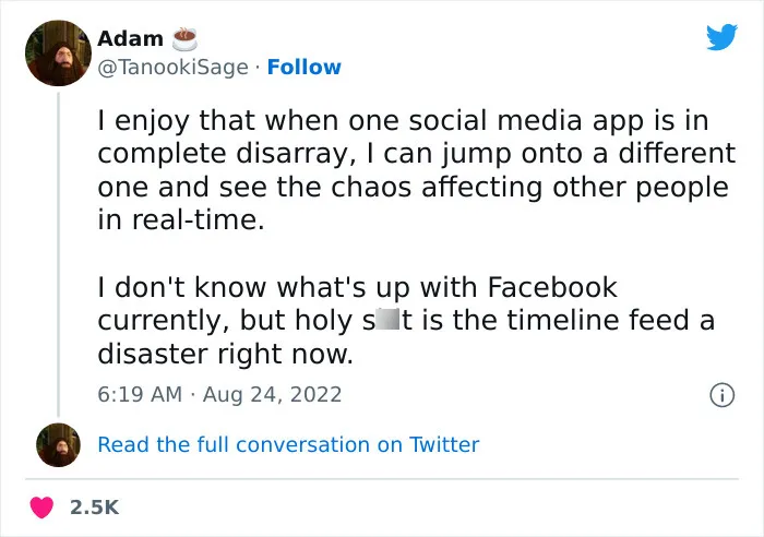 Newest Facebook Feed Glitch Has The Internet In Stitches (35 Reactions)