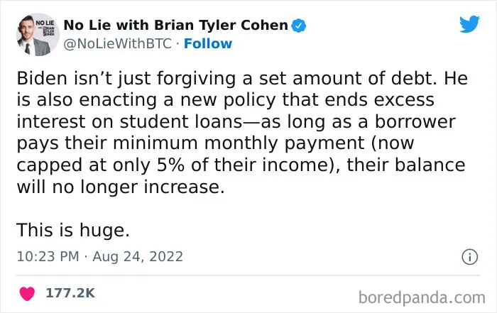 30 Of The Best Reactions From The Internet To Biden Canceling Student Loan Debt