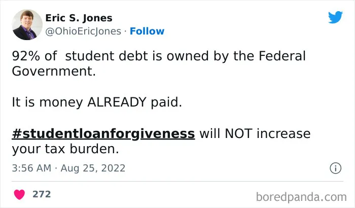 30 Of The Best Reactions From The Internet To Biden Canceling Student Loan Debt