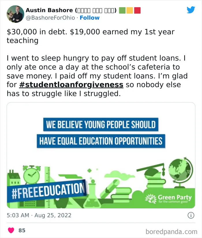 30 Of The Best Reactions From The Internet To Biden Canceling Student Loan Debt