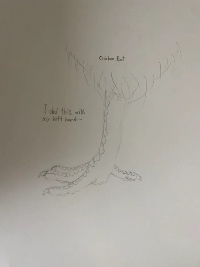 I Drew This With My Non Dominant Hand. It’s Stupid But I’m Pretty Proud Of Myself Lol