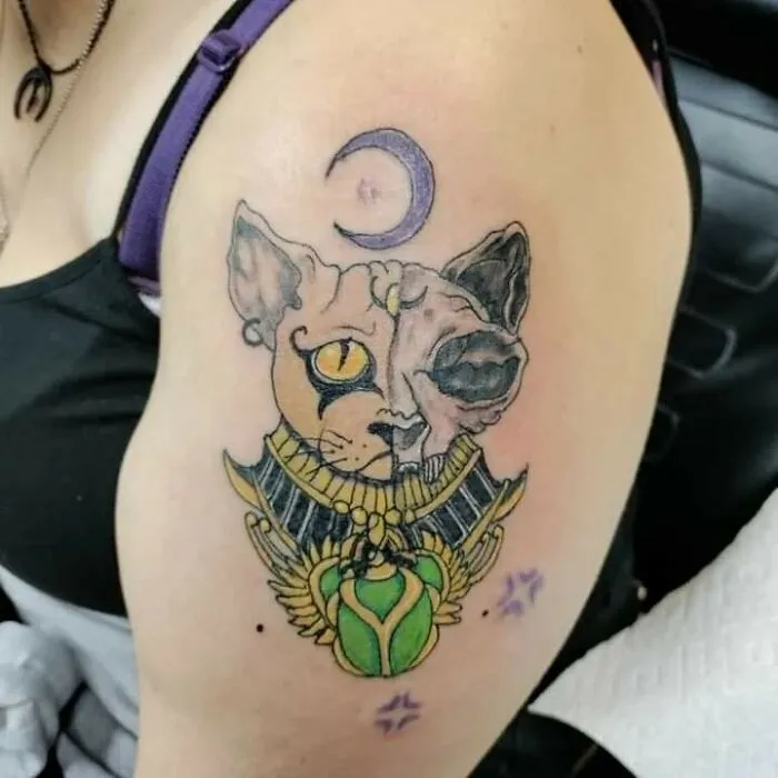 Really Love How The Artist Thought The Skull Was Wrinkly Like The Skin