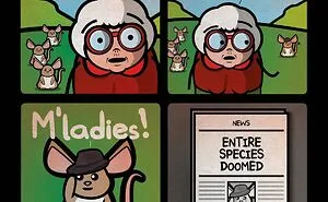 This Artist Creates Dark Yet Silly Comics About A Funny Grandma And Other Unexpected Situations (30 New Pics)