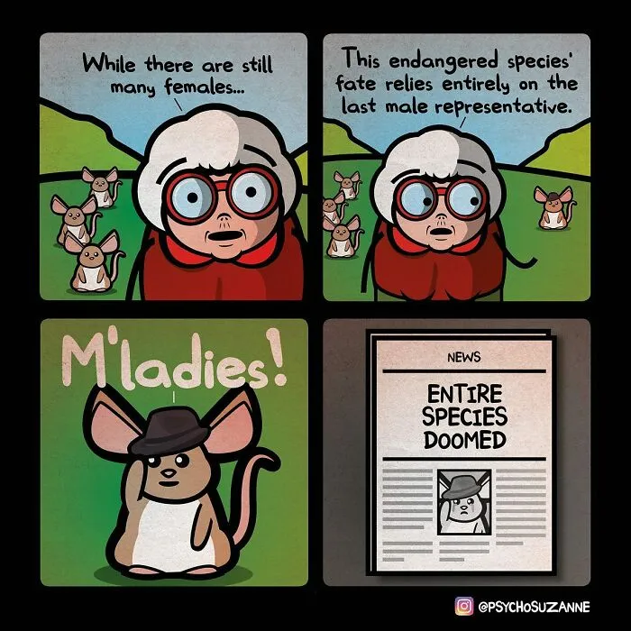This Artist Creates Dark Yet Silly Comics About A Funny Grandma And Other Unexpected Situations (30 New Pics)
