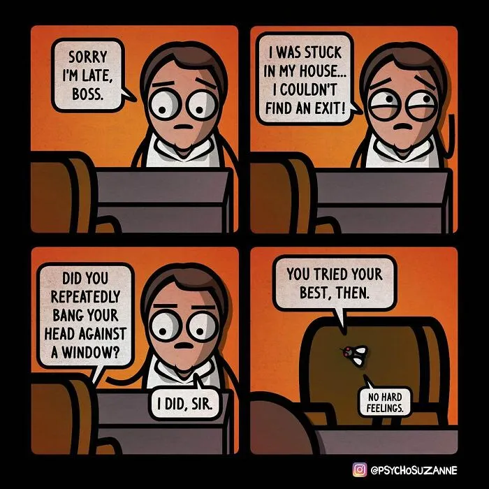 This Artist Creates Dark Yet Silly Comics About A Funny Grandma And Other Unexpected Situations (30 New Pics)