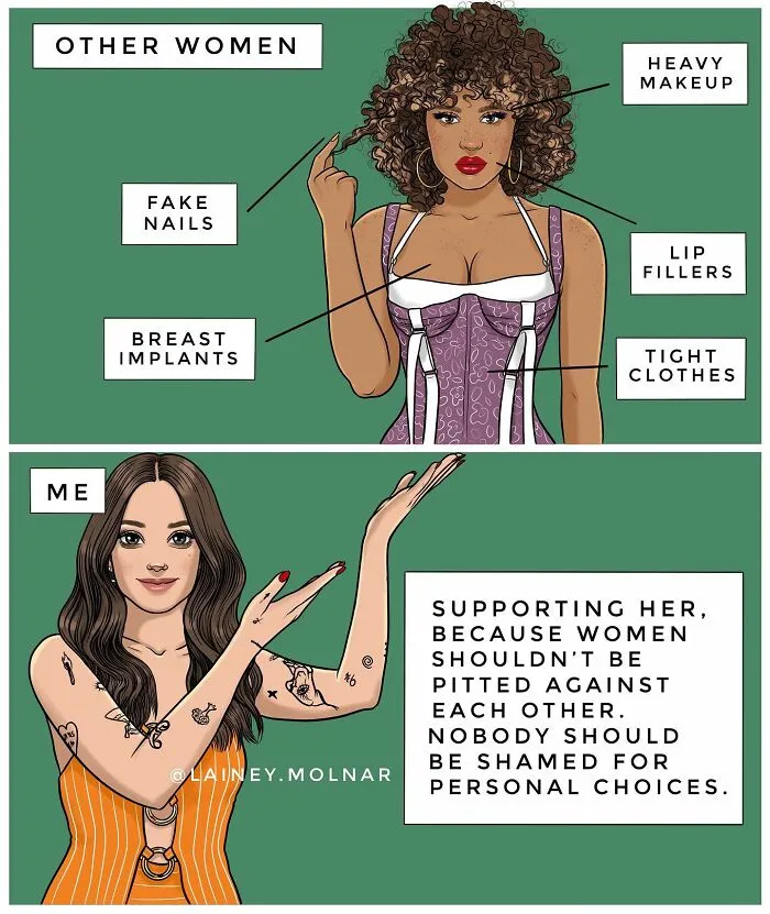 Artist Illustrates The Pressures She And Other Women Face From Society In 24 New Honest Comics