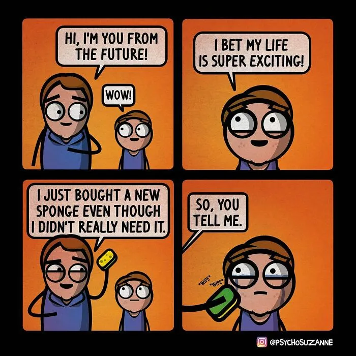 This Artist Creates Dark Yet Silly Comics About A Funny Grandma And Other Unexpected Situations (30 New Pics)