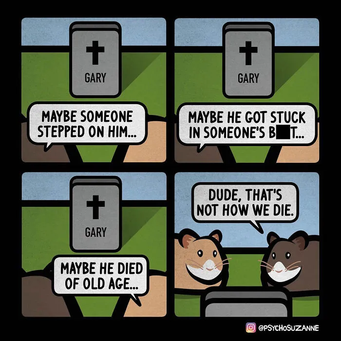 This Artist Creates Dark Yet Silly Comics About A Funny Grandma And Other Unexpected Situations (30 New Pics)