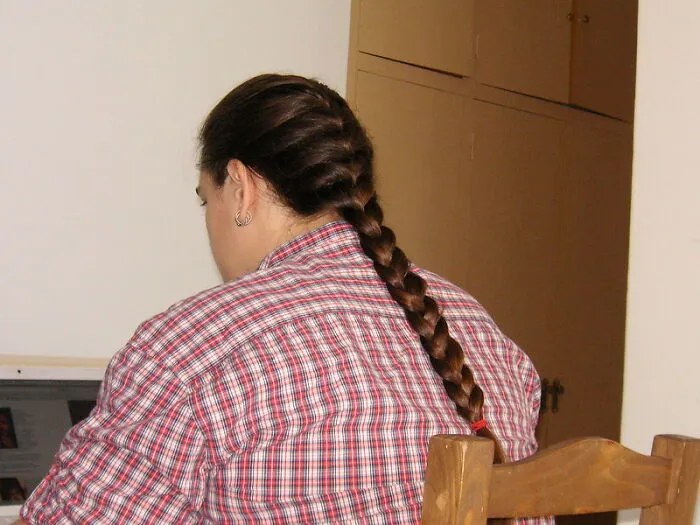 French Braiding Someone's Hair