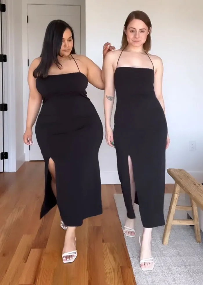 2 Amigas muestran cómo les queda la misma ropa en sus distintos tipos de cuerpo (30 nuevas fotos)