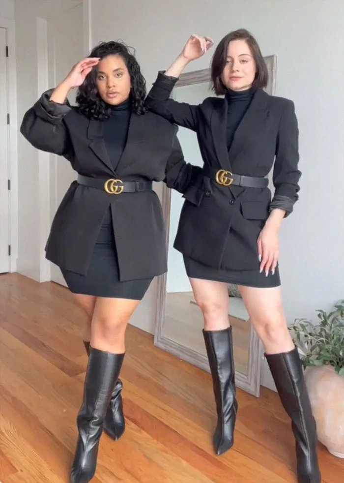 2 Amigas muestran cómo les queda la misma ropa en sus distintos tipos de cuerpo (30 nuevas fotos)