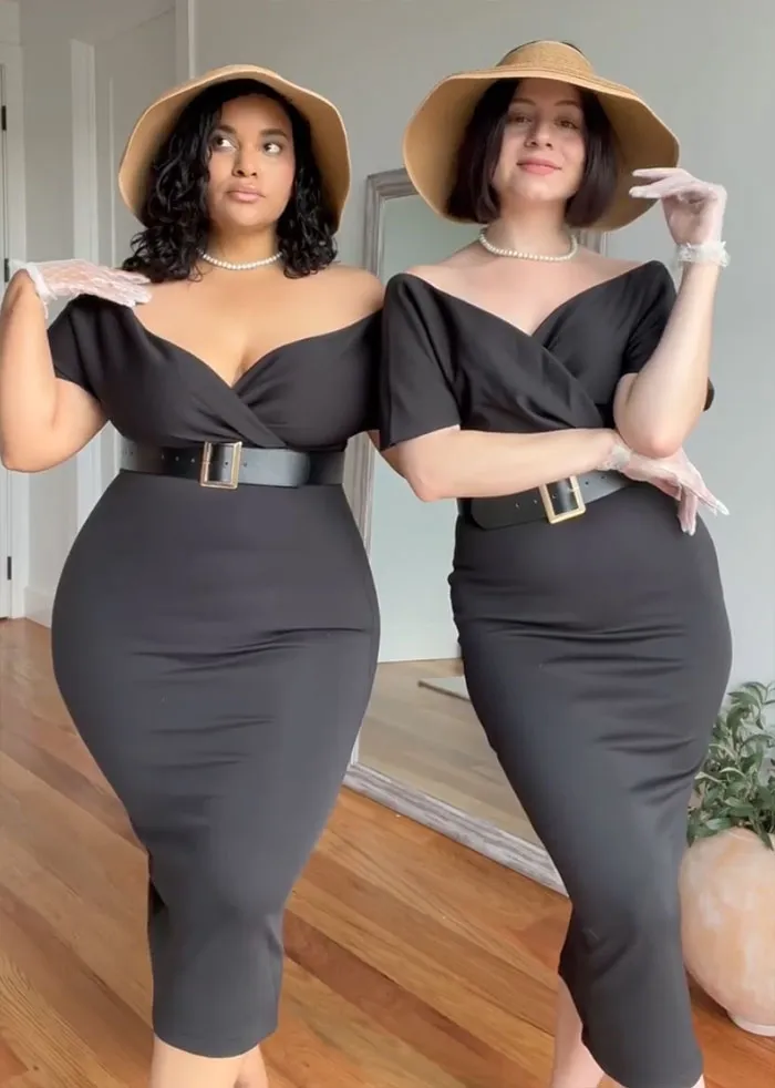 2 Amigas muestran cómo les queda la misma ropa en sus distintos tipos de cuerpo (30 nuevas fotos)