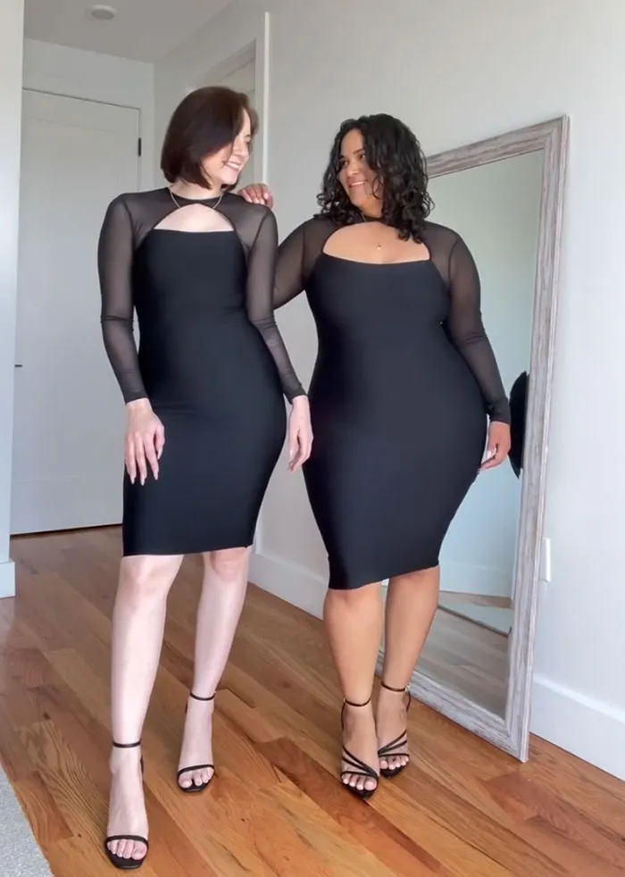 2 Amigas muestran cómo les queda la misma ropa en sus distintos tipos de cuerpo (30 nuevas fotos)