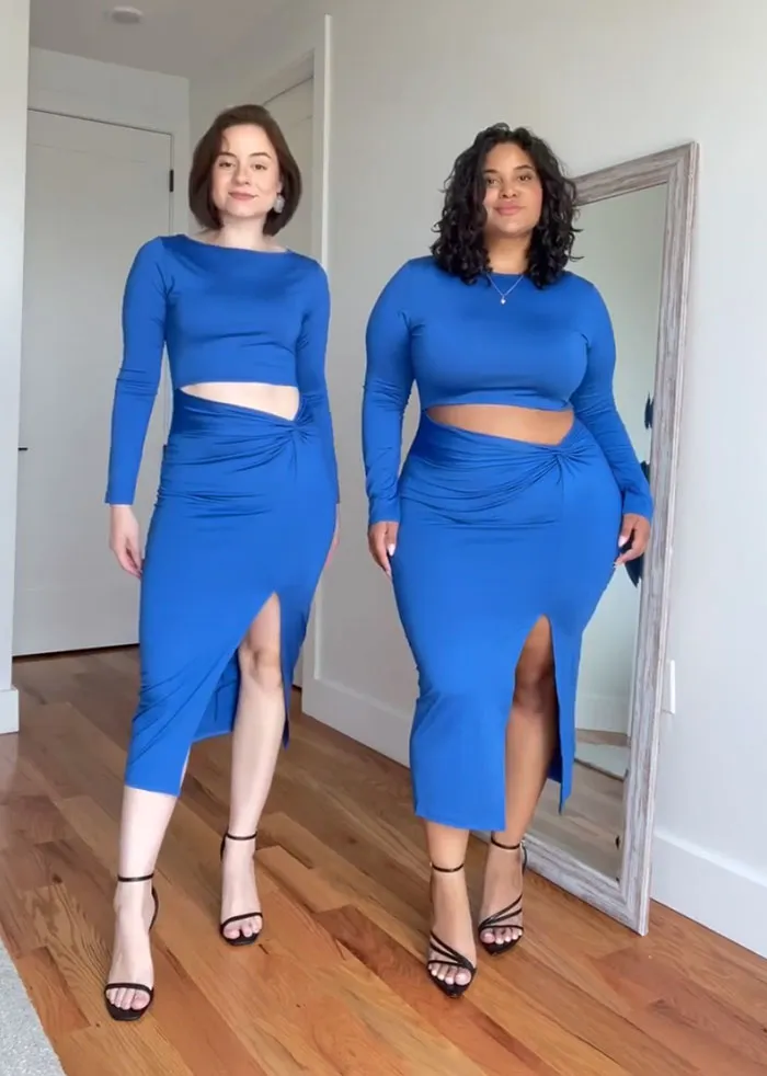 2 Amigas muestran cómo les queda la misma ropa en sus distintos tipos de cuerpo (30 nuevas fotos)